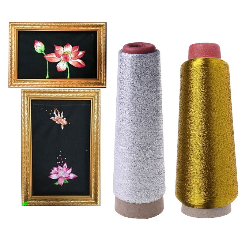 1PC Sewing Machine Cone Threads Polyester Overlocking All Purpose Golden Silver N09 21