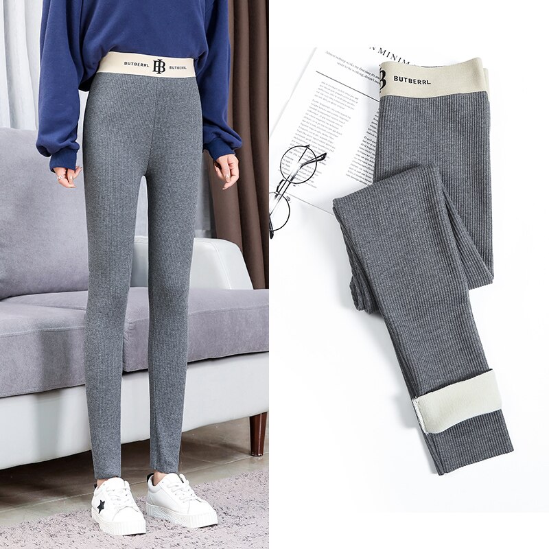 herbst Winter Gamaschen frauen warm Halten Solide Gamaschen für Frauen Dicke Samt Gamaschen Super Elastische Schwarz Grau