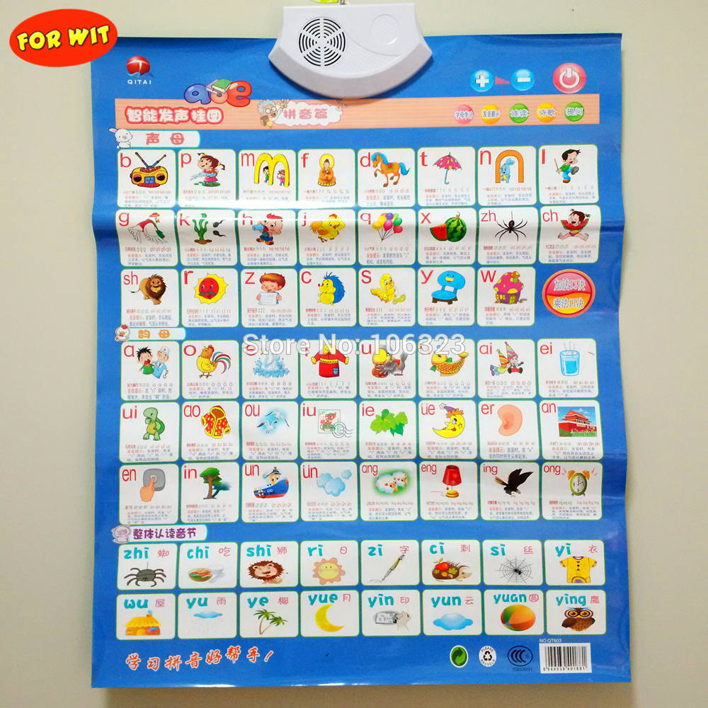 Chinese Phonetic Alphabet Learning Machine, Kids PinYin Sound Toys, China Confucius Institute Basic Introductory Courses