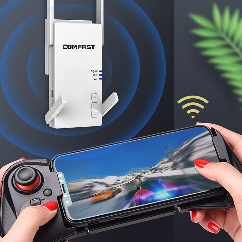 Comfast AC2100 Smart Gigabit Wireless Wifi Router Wi-fi Repeater 5G Full Coverage Wi fi Extender With 4 High Gain Antennas Wider