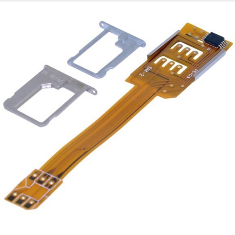 Smartphone simkaartadapter voor iphone 5 5s 5c dual simkaartadapter converter single standby flexkabel lint 1pc