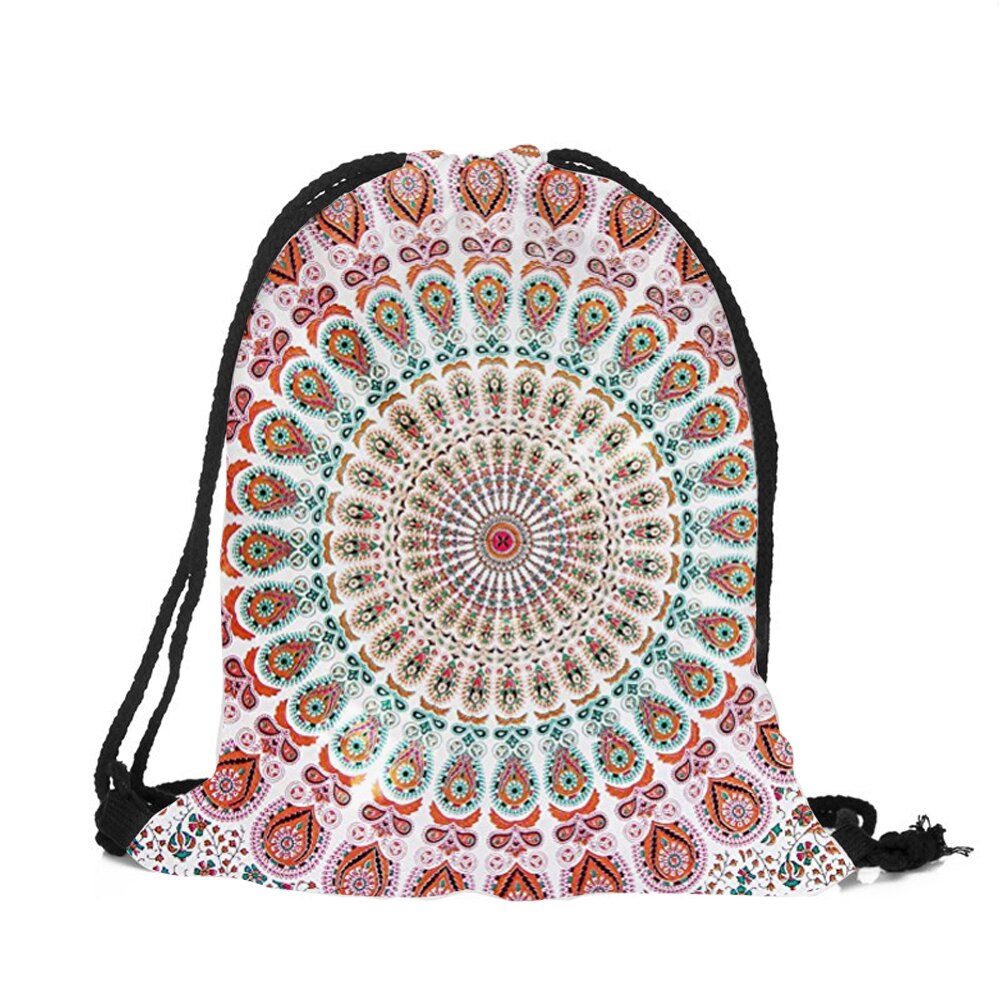 Mandala Blumen Druck Rucksack Neue Rucksack Männer Frauen unisex Schulter Tasche täglichen büro nützlich: 001