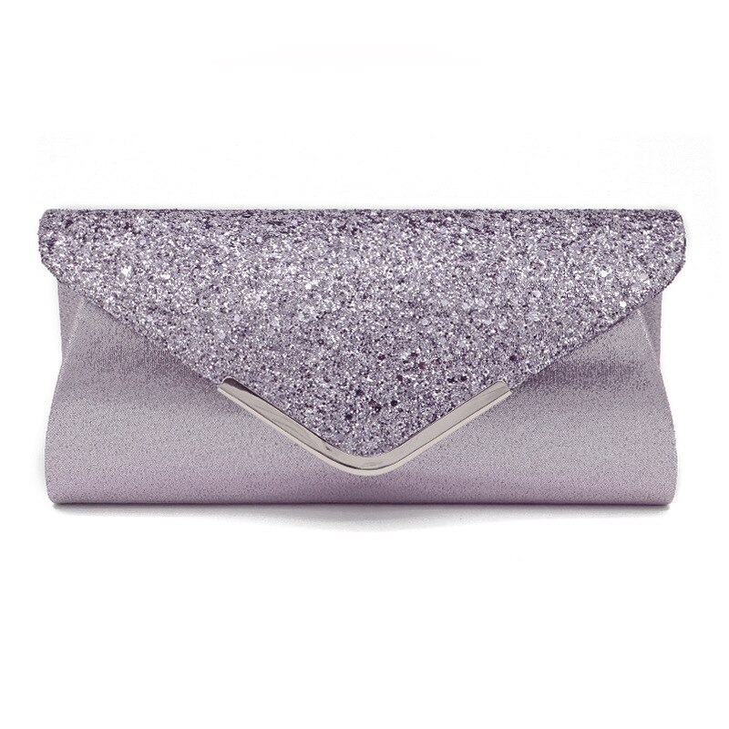 Kvinner dame stilige håndvesker glitter konvolutt clutch veske kvelds fest bag små vesker for kvinner kveld bag luksus bag: B