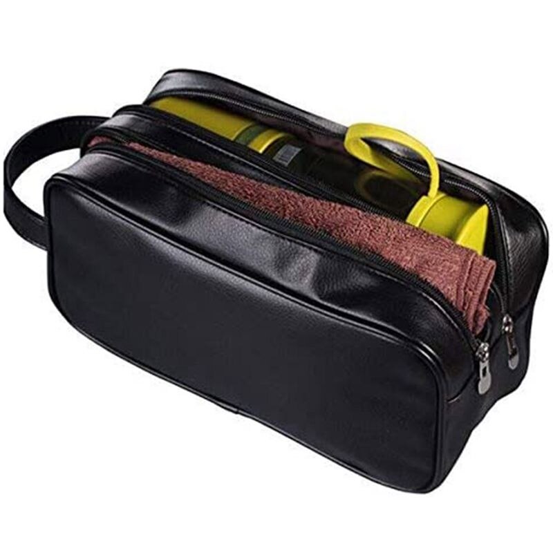 Men's Polyester Cosmetic Bag Outdoor Travel Waterproof Wash Bag Toothpaste Towel Storage Bag