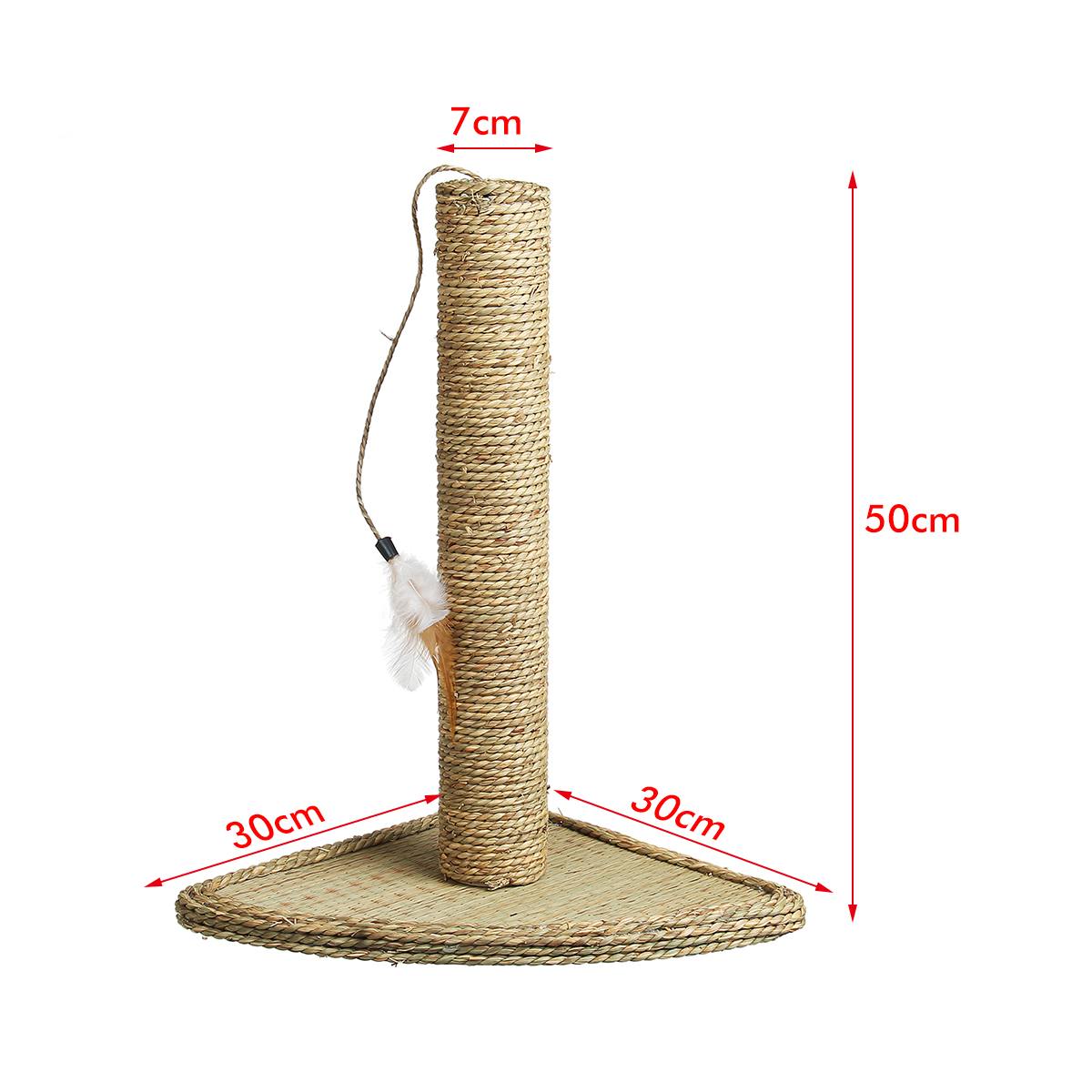 50cm Cat Scratching Post Cat Interactive Toys Cat Scratch Post Cats Kittens Plush Sisal Scratch Pole Cat Scratcher Furniture