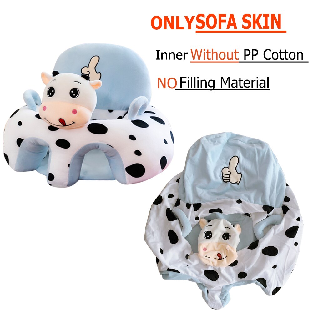 Alleen Cover Leuke Cartoon Baby Sofa Cover Leren Zitten Seat Feeding Stoel Case Kids Sofa Huid Zuigeling Babyzitje zonder Katoen: 6