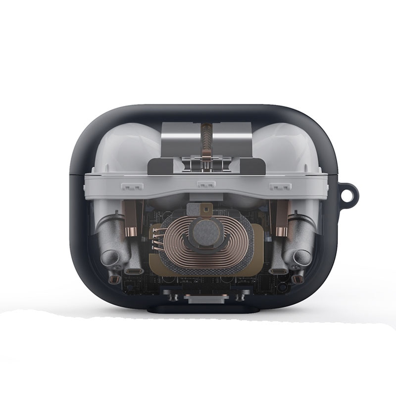 Silikone taske til airpods pro til airpods 1/2 /3 bluetooth øretelefon udskrivning adskille mønster beskyttende taske tilbehør