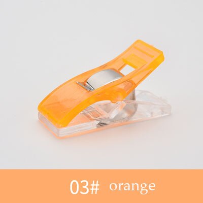 NäHenne Clips Kunststoff Schellen Quilten basteln Häkeln betroffen Sicherheit Clips Verschiedene Farben Bindung Clips Papier 20/50Stck: Orange  20Stck