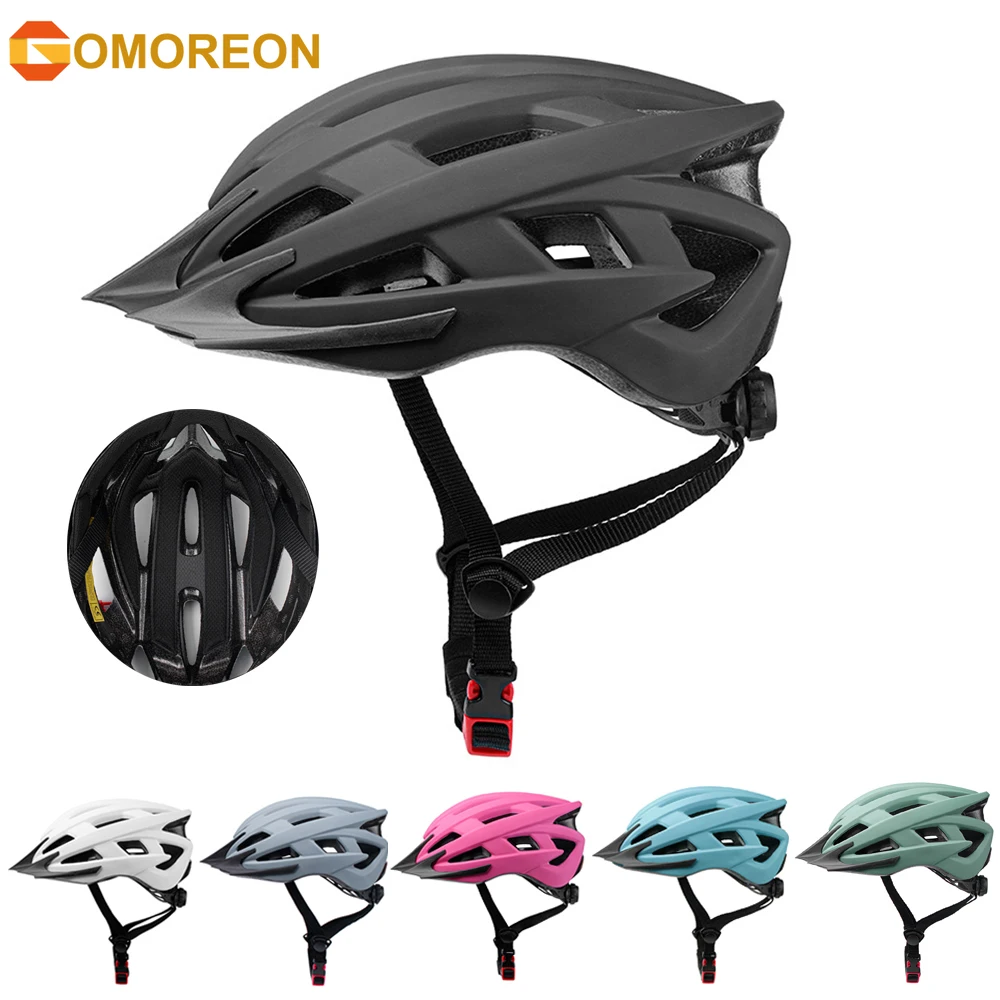 Bike Helmet for Adult Men Women with Suggested Fit 58-62cm, Lightweight with Adjustable Side and Chin Strap, Bike Accessories