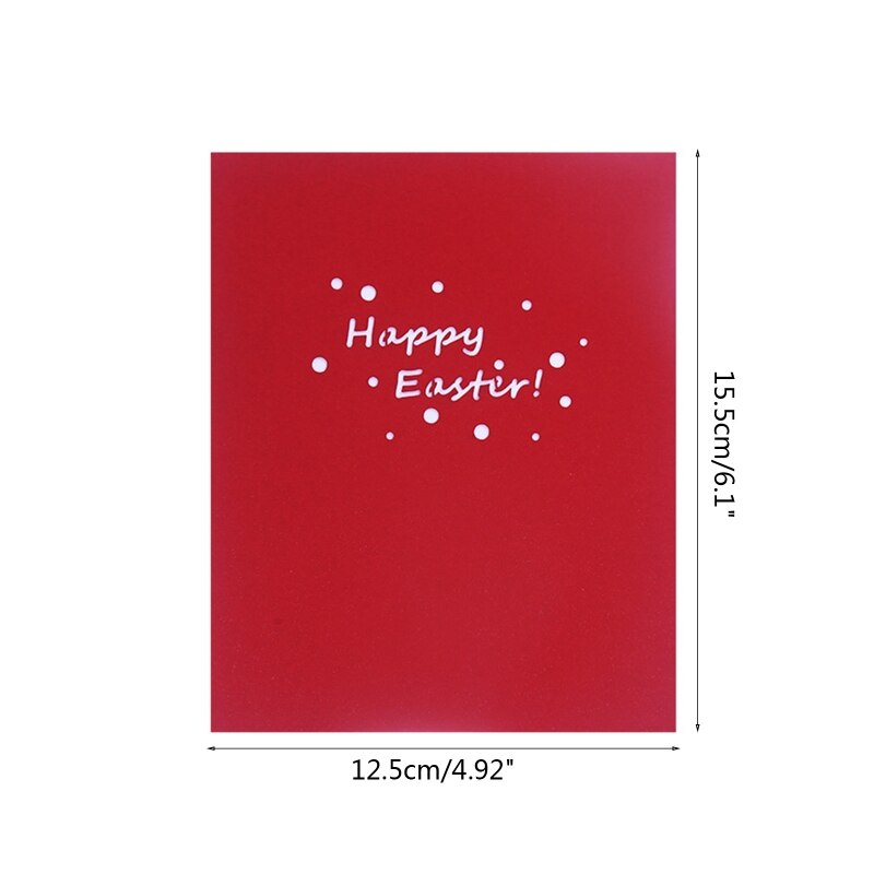 3D Pop Up Card with Envelope Easter Greeting Card Easter Flower Basket Postcards
