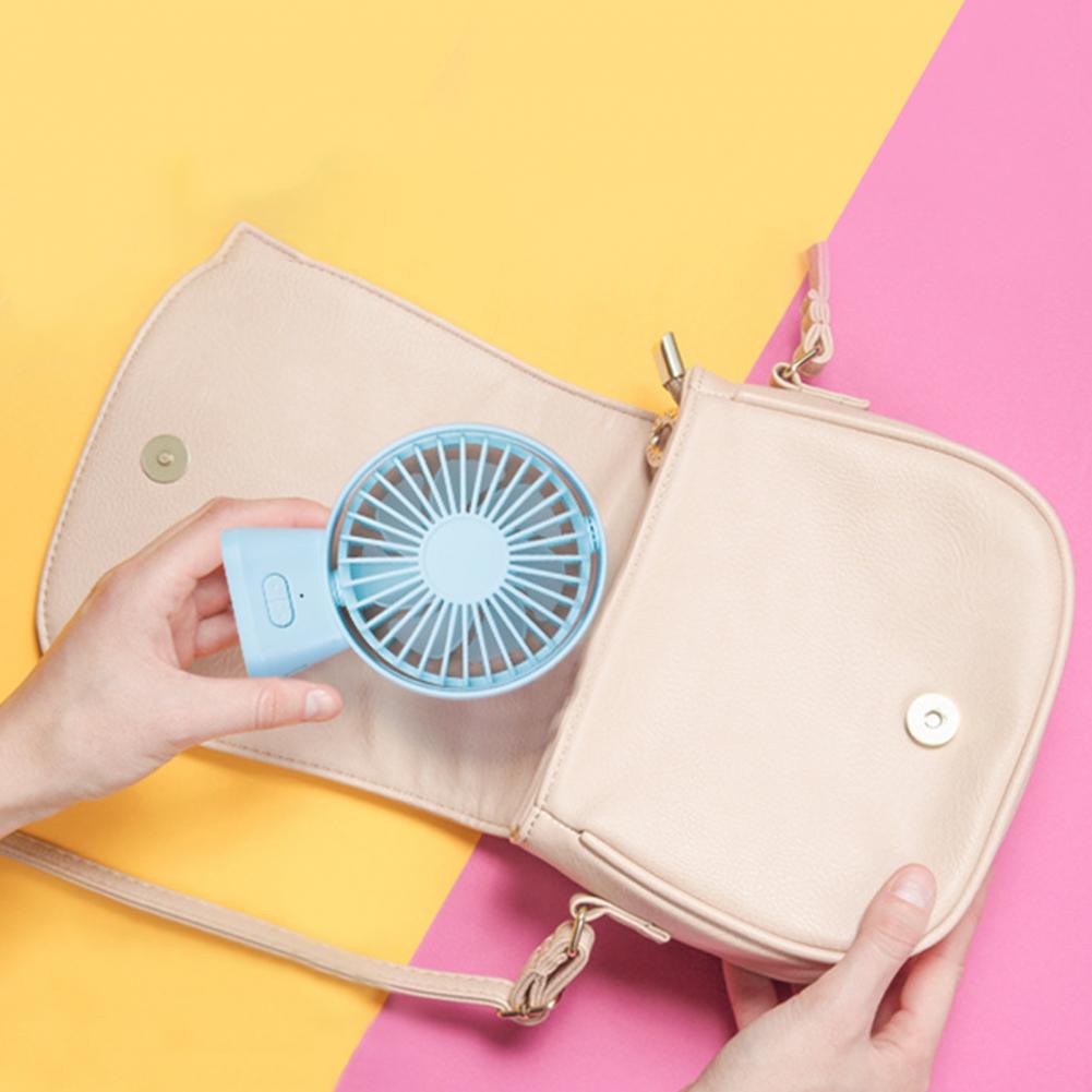 Desktop Fan Adjustable Angle USB Powered ABS 3 Speed Cooling Table Fan for Office