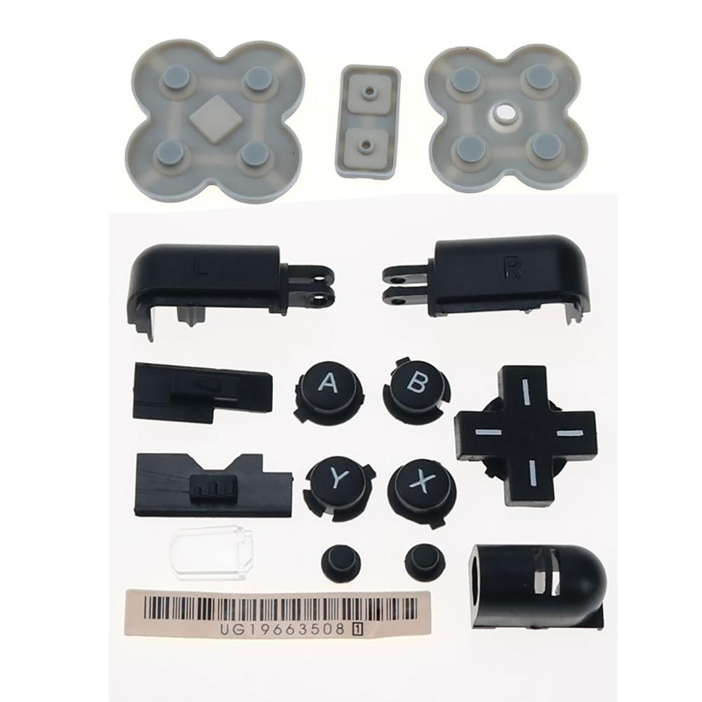 Jcd Voor Ds Lite Geleidende Rubber Knop Pad Set Een B X Y L R D Pad Cross Button Volledige knop Set Vervangende Onderdelen Voor Ndsl Dsl