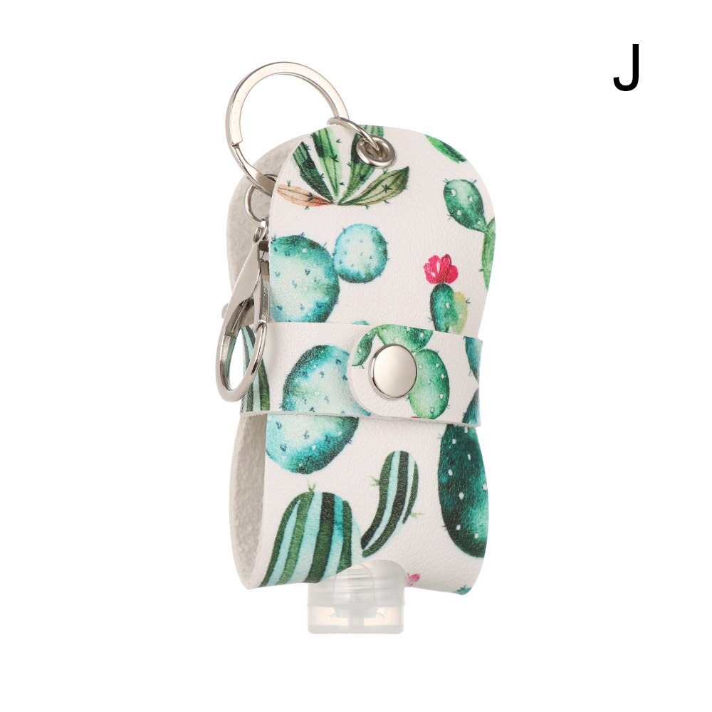 30Ml Kwasten Squeeze Flessen Lederen Hervulbare Hand Wassen Flessen Herbruikbare Douchegel Sleutelhanger Houder Reizen Accessoires: J