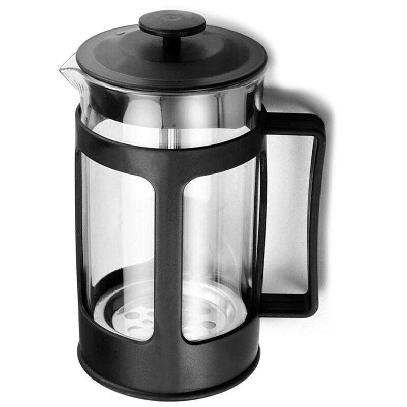 Glass French Press Coffee Tea Maker, 600Ml Coffee Press, Borosilicate Glass with Heat Resistant Handle