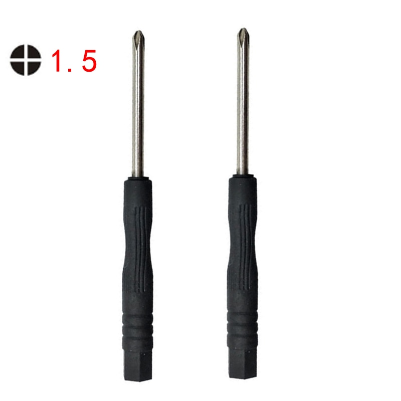 Destornillador plano de Micro Cruz Phillips 5 uds Mini 1,5 2,0 3,0 para herramienta de Reparación de PC de teléfono móvil