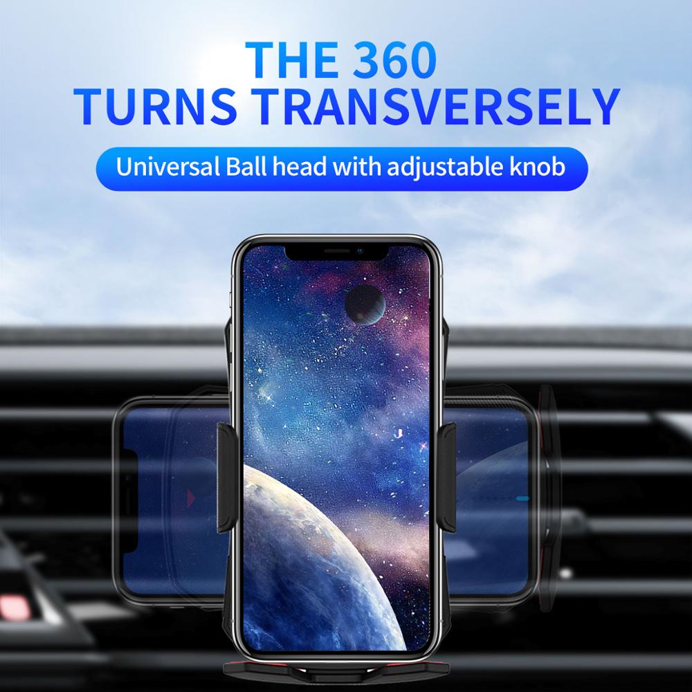 30w bil trådløs lader for iphone caseier auto rask trådløs lading billader for iphone 11 x xr  xs 8 samsung  s10 s9 s20
