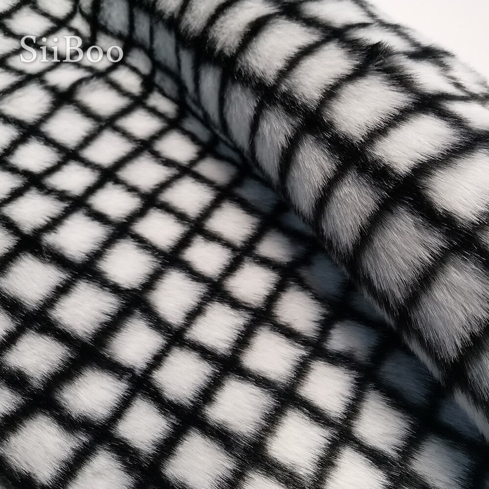 Super tykt plaid 2cm lang bunke faux kanin pels stof til vinterfrakke fourrure pelliccia piel sintética  sp6040
