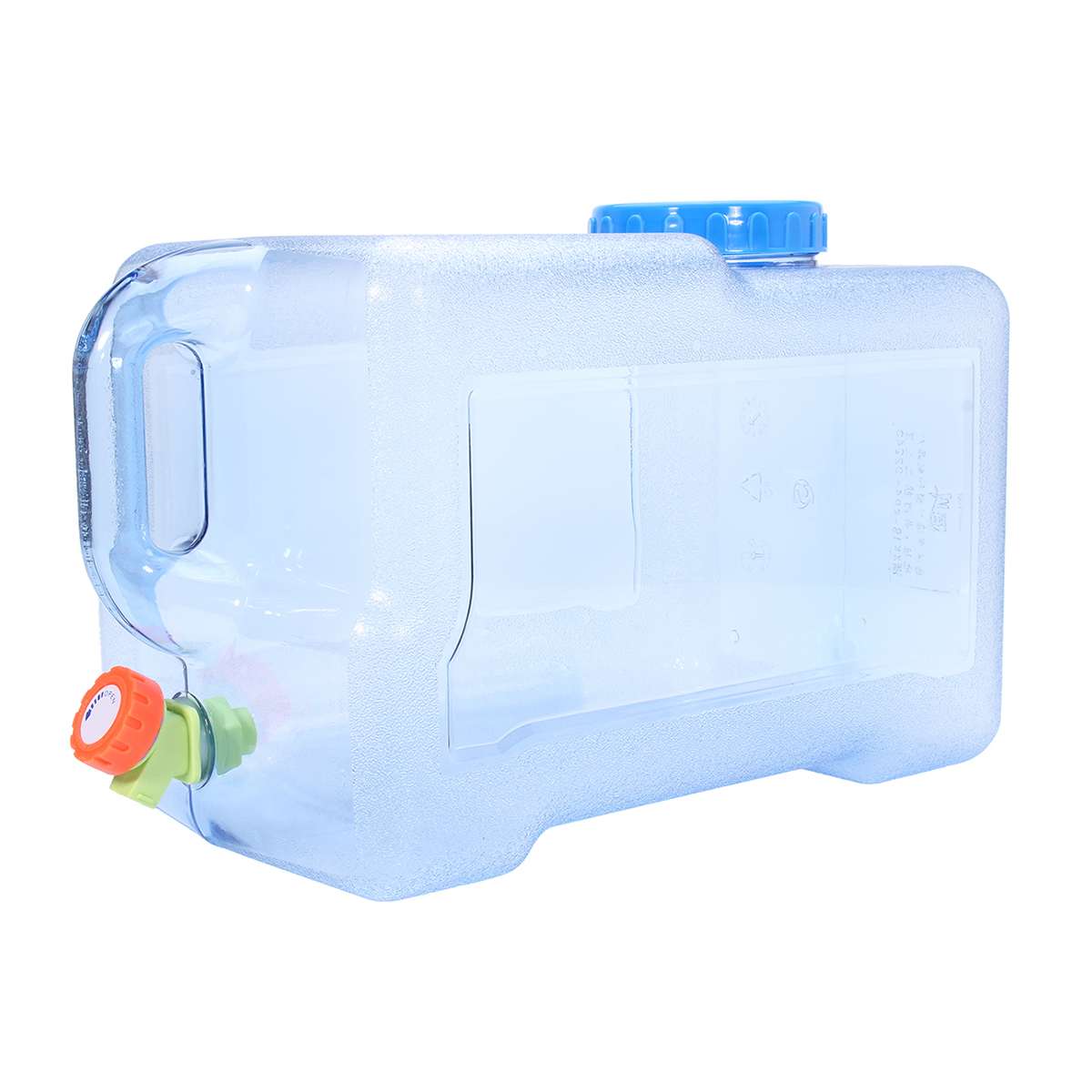 12/18/22L Food Grade PC Water Container Outdoor Large Capacity Water Bucket Hiking Camping Water Tank With Faucet