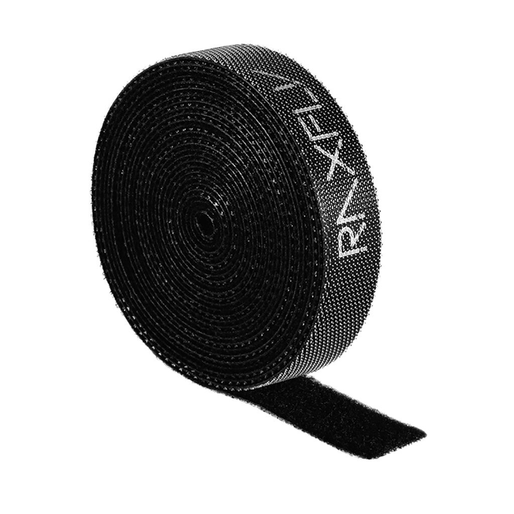 1/3/5M Ultra Thin Micro Soft Nylon Hook Buckled bandage Loop Fastener Magic Tape Clip Holder Cable Ties Strap Office Organizer: 3m