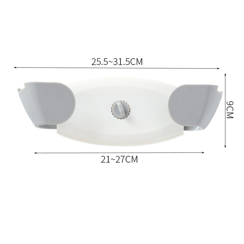 Pot réglable porte-couvercle mural support suspendu pour Pan Pot couvercle support cuisine organisateur en plastique cuisine support de rangement: grey