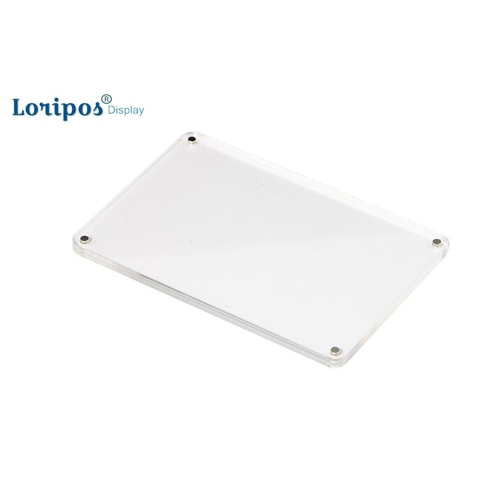 Acrylic Transparent Photo Frame Rectangle Magnet Picture Frame Frames For Home Decor Birthday Supply