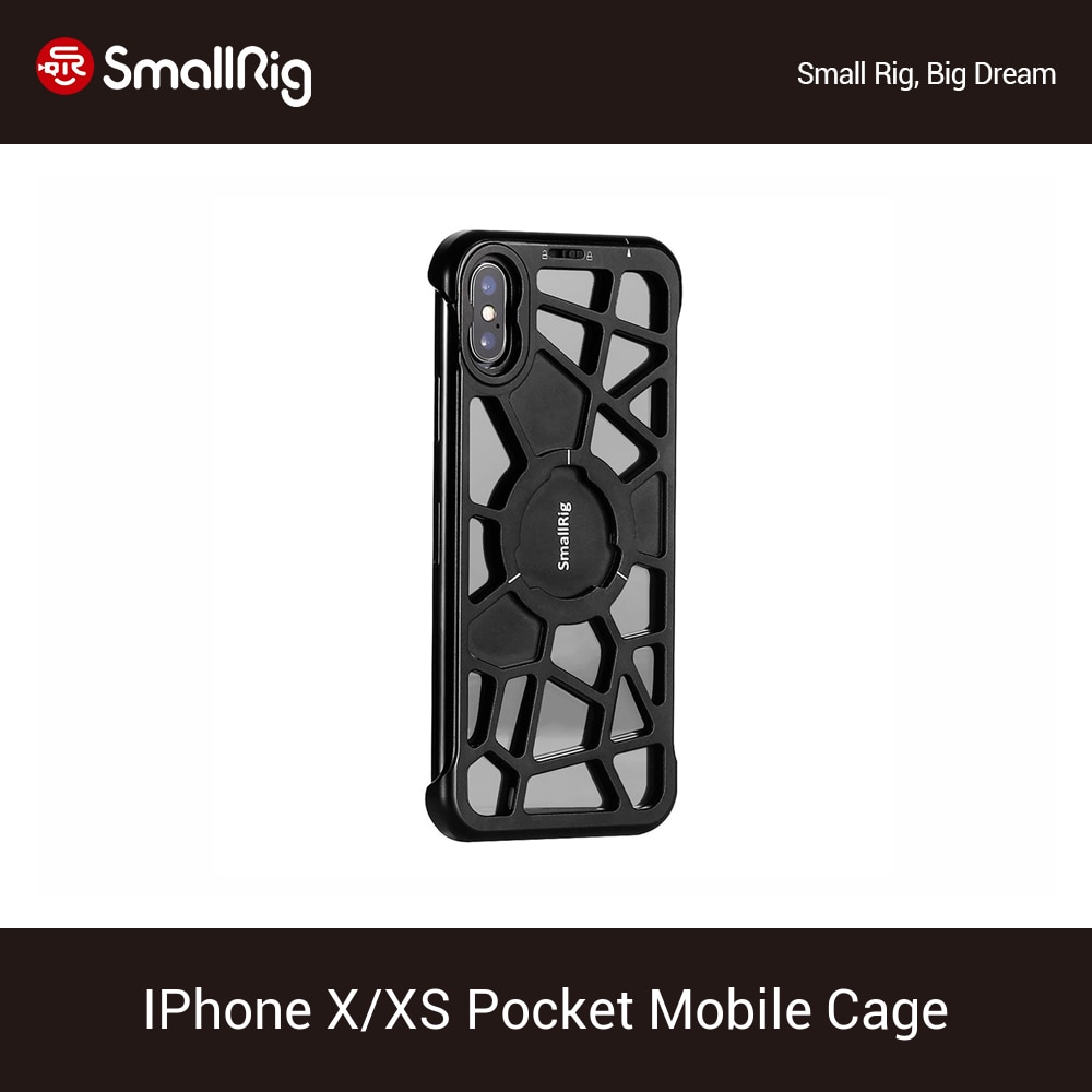 Smallrig Pocket Mobiele Kooi Voor Iphone X/Xs Beschermende Mobiele Telefoon Kooi Voor Iphone X/Iphone Xs Vlog schieten Rigs - CPA2204