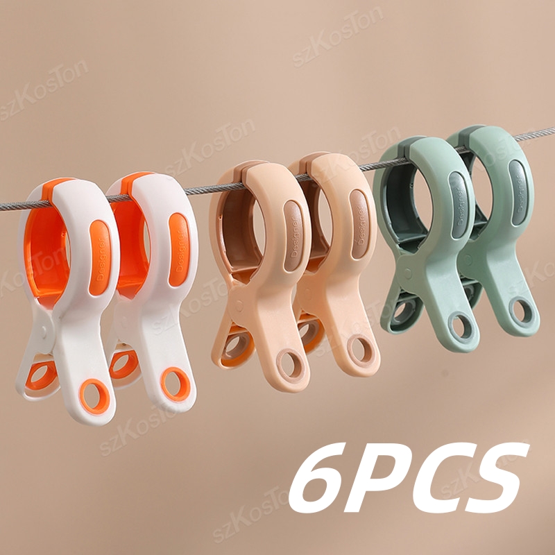 Pinzas para toallas de playa, pinzas grandes reutilizables a prueba de viento para ropa, pinzas de plástico fuertes para ropa, pinzas para ropa para mantas, abrigos y toallas, 3-6 uds.