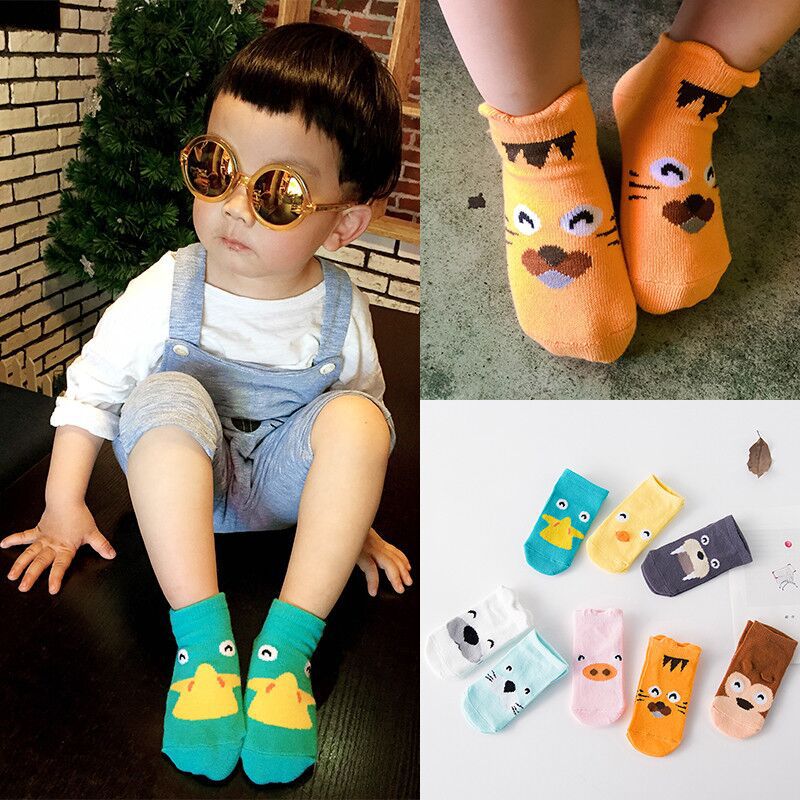 Baby Socks Cotton Anti Slip Floor Cartoon Kids infant Toddlers Autumn Spring Animal Newborn Cute 0-6-12month