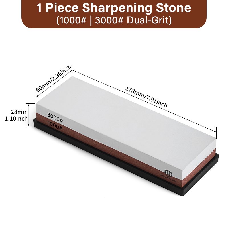 WUTA Knife Sharpener Whetstone Sharpening Stones White Corundum 1000/3000 Grit Water Grinding Stone Leather Tools: 1pc Sharpening Stone