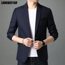 Chaquetas de ajustadas e informales para hombre, con un botón traje inteligente, abrigo, ropa de ,