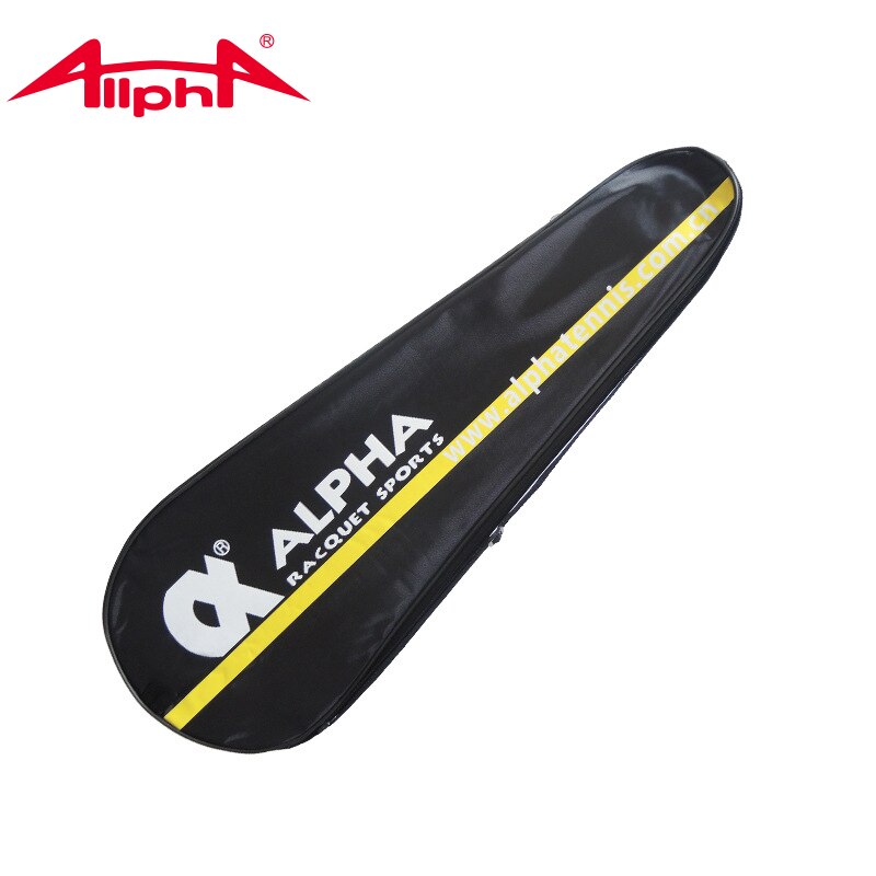 Alpha Ball tasche Badminton schläger Sport tasche 2 stücke schläger wasserdichte PU leder schulter tasche schwarz