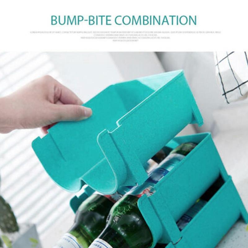 Anti-Val Water Fles Wijn Opbergrek Glas Bier Koelkast Opslaan Box Houder Lade Drink Ruimte Fles Drank Dispe