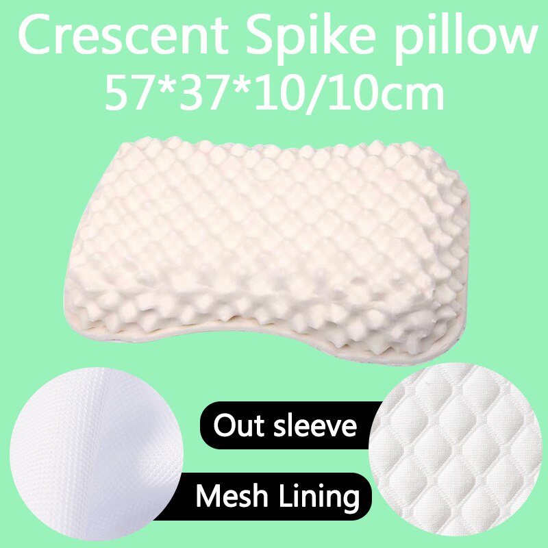 SB Latex thaïlande pur naturel Latex oreiller orthopédique cou Cervical protection colonne vertébrale Massage correctif corps oreillers oreiller à la maison: Crescent Spike Ste