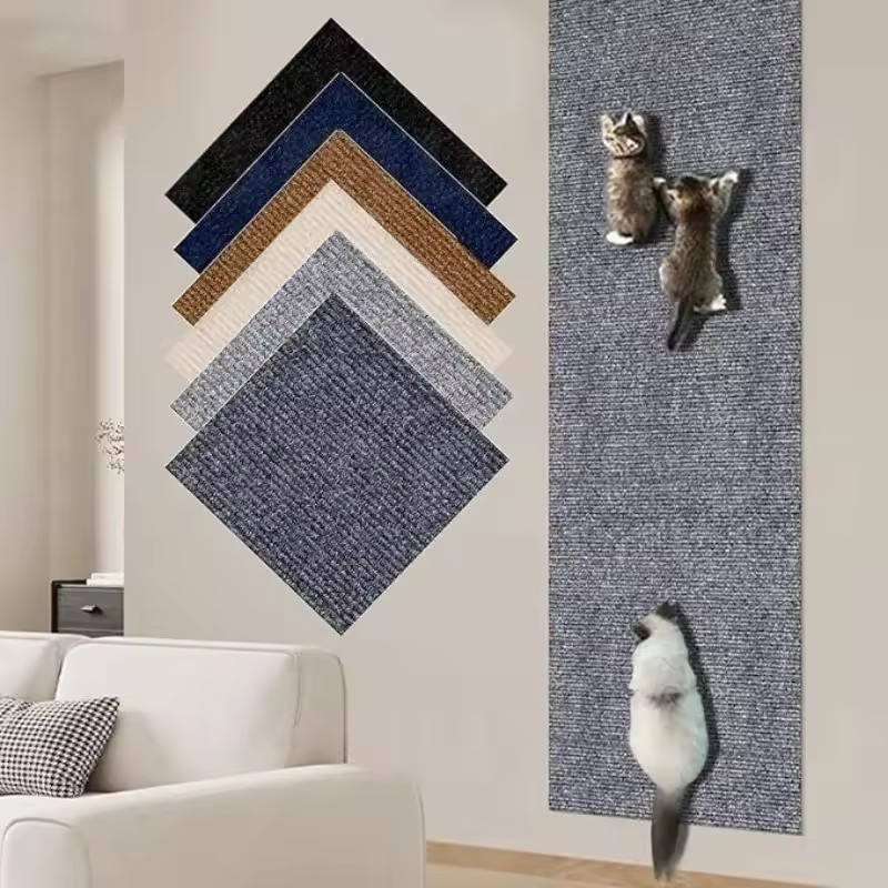 7 färger klösträd för katt soffa skydd katter klösplatta skydd trimmbar självhäftande matta gör-det-själv klösmatta för katt