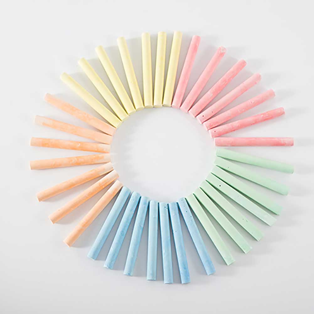 48 PCS Dustless Chalk 6 Colors Chalkboard Writing Sticks For School