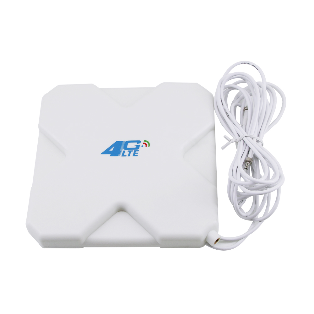 SMA TS9 CRC9 Connector 35DBI GSM High Gain 3G 4G Antenna Dual Mimo Wifi Signal Booster Amplifier Modem Adapter Network Reception