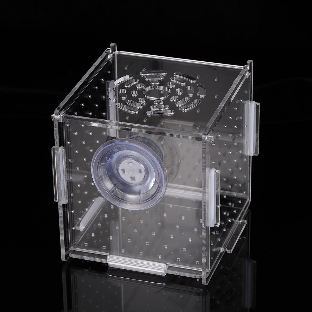 Transparent Fish Tank Breeding Isolation Box Aquarium Incubator Hatching Boxes Multifunctional Acrylic Fish Tank Holder(Suction