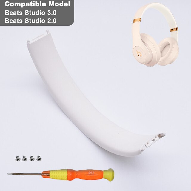 KUTOU Bandeau Tampon Compatible Pour Beats Studio 3 Coussinet D&#39;arceau Studio 2 Remplacement Bandeau Supérieur Pad Pour Studio3 Casque: Ceramic Powder