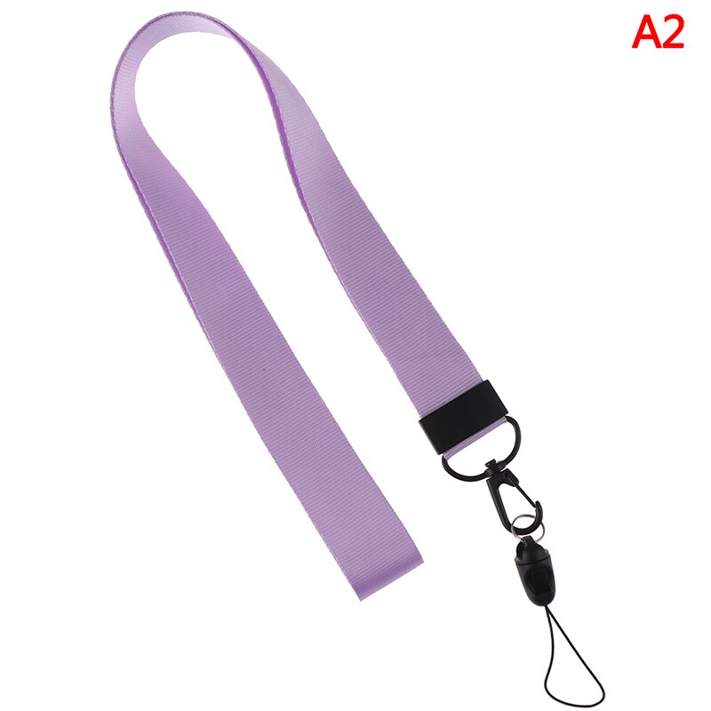 1 Pc Draagbare Effen Kleur Mobiele Telefoon Straps Touw Rand Plus Plus Lanyard Hals Id-kaart Sleutelhanger Riem Telefoon Decoratie