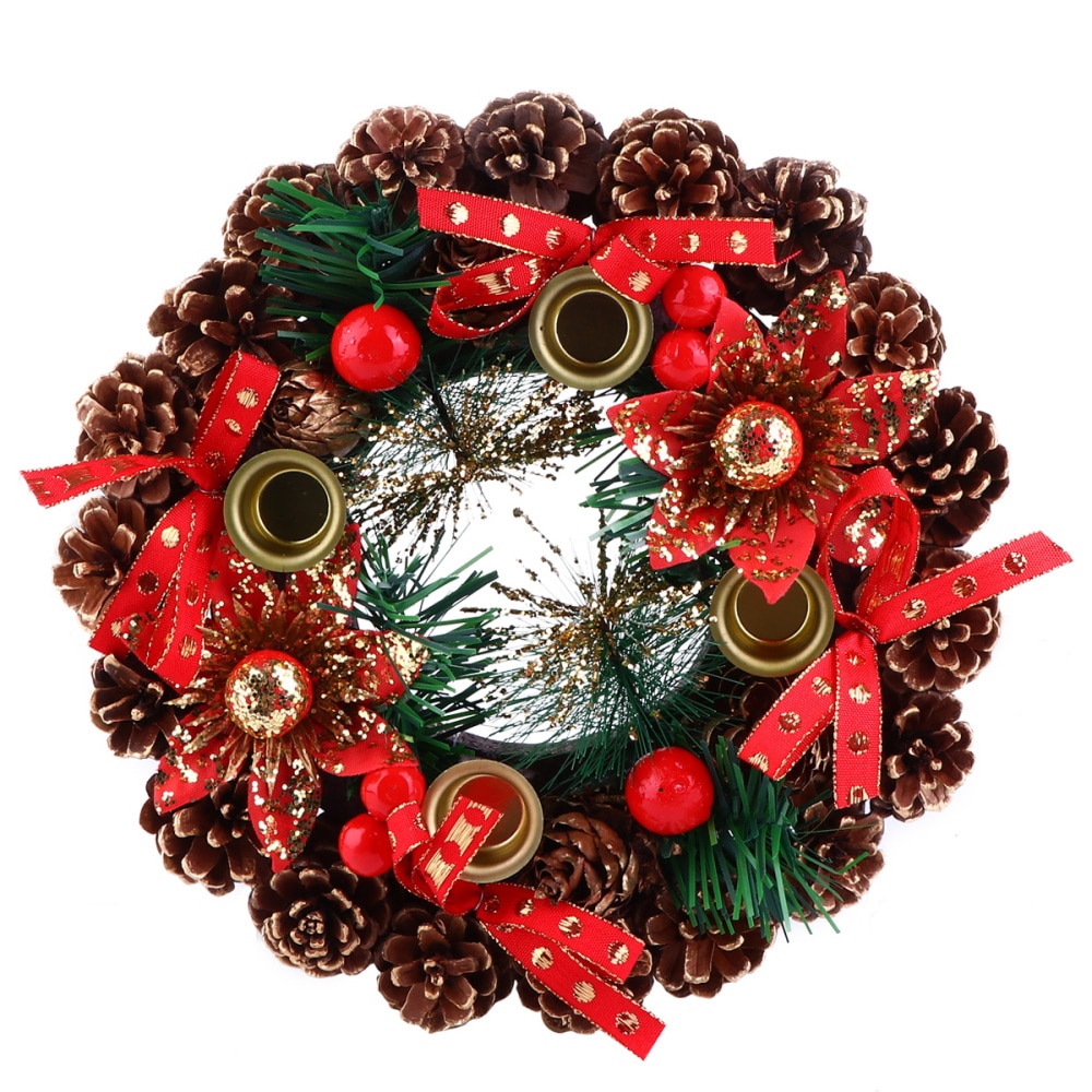 Kerst Guirlande Duurzaam Prachtige Krans Kandelaar Kerst Decoratie Decoratieve Guirlande