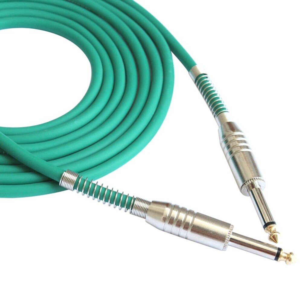 Mono Jack Guitar Cable Audio Male to Male Cable Wire Cord Knitting Copper 6.35mm Straight Plug For Electric Acoustic Guitar Bass