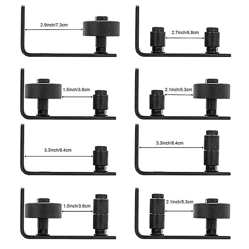 Steel Swing Stop Adjustable Sliding Floor Guide For Barn Door Hardware Accessory Door Slide Rail Mechanism Furniture