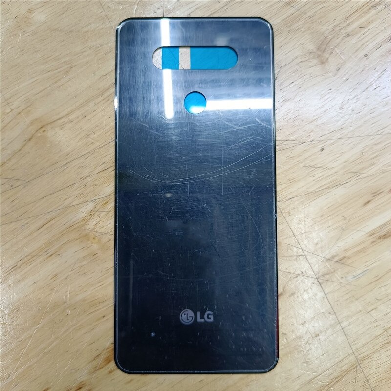 Per LG K51 K500 K500UM LM-K500UM3 coperchio della batteria coperchio della porta posteriore custodia posteriore parti di ricambio + adesivo adesivo: Default Title