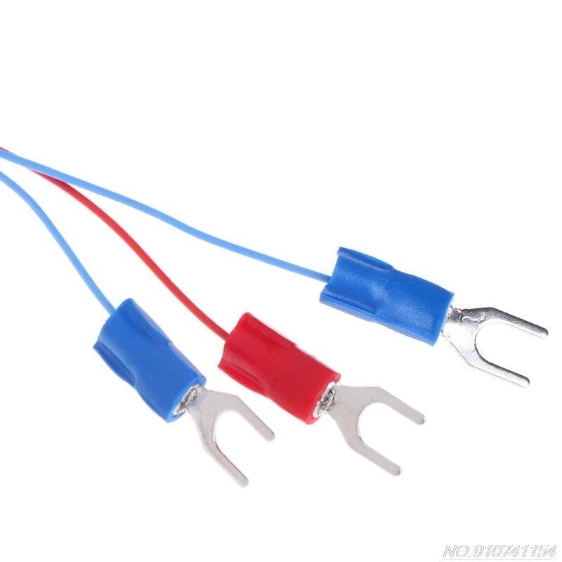 Termopar de Sensor de temperatura de acero inoxidable RTD PT100 con cables 2m 3, N27 20,