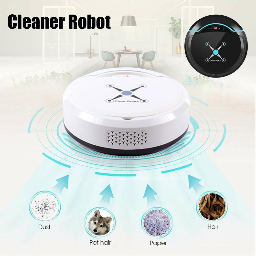 Rechargeable Auto Cleaning Robot Smart Sweeping Robot Floor Dirt Dust Hair Automatic Cleaner For Home Electric Vacuum Cleaners