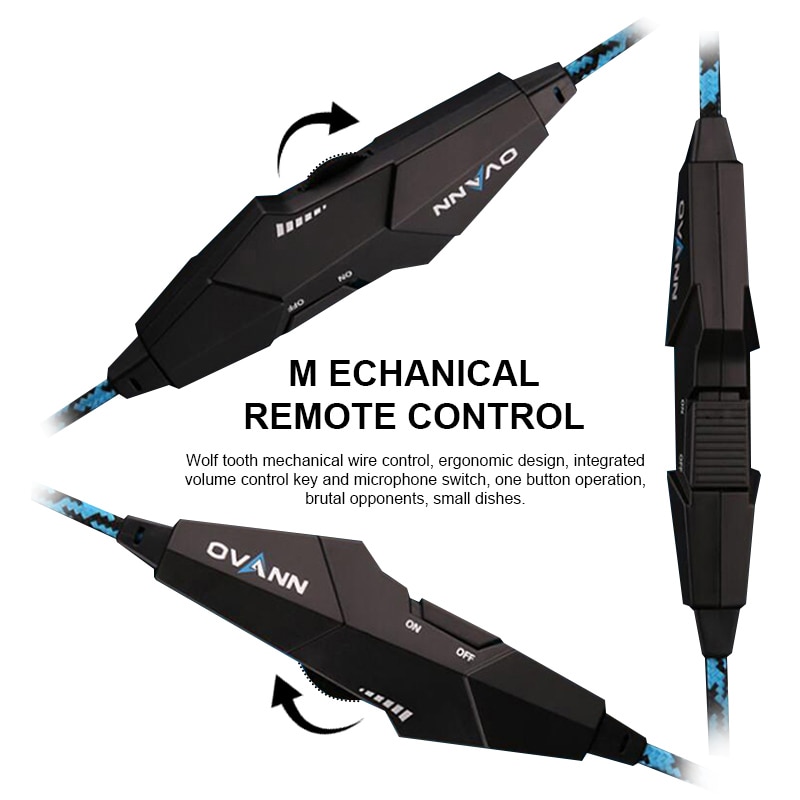 Ps4 gaming headsets, bekabelde headset, led-licht, gamer stereo headset, computerheadset voor  ps4 ps3 xbox heren