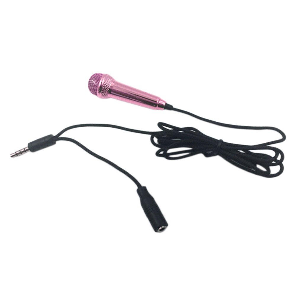 1pcs Mini 3.5mm Wired Microphone for Mobile Phone Tablet PC Laptop Speech Sing 4 Color Newest