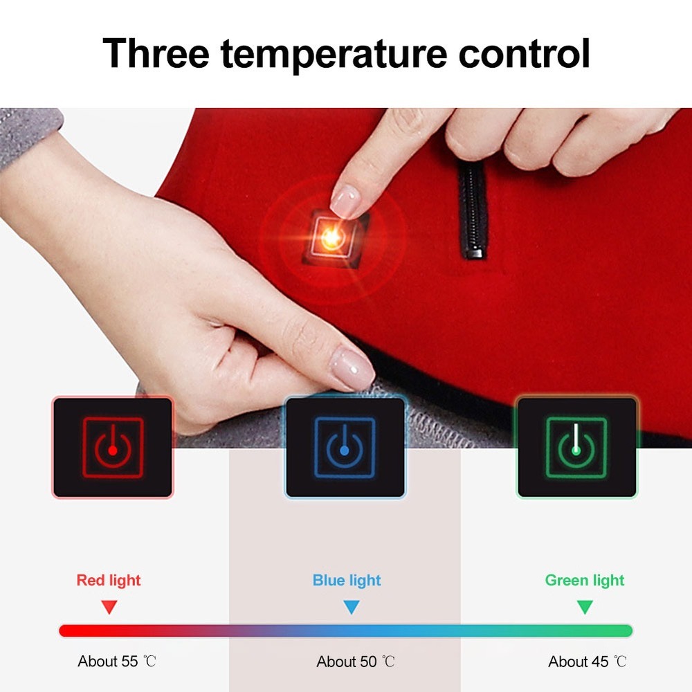 Chaleco eléctrico calentador para hombres y mujeres, chaleco térmico cálido, chaleco de invierno con calefacción Usb para exteriores