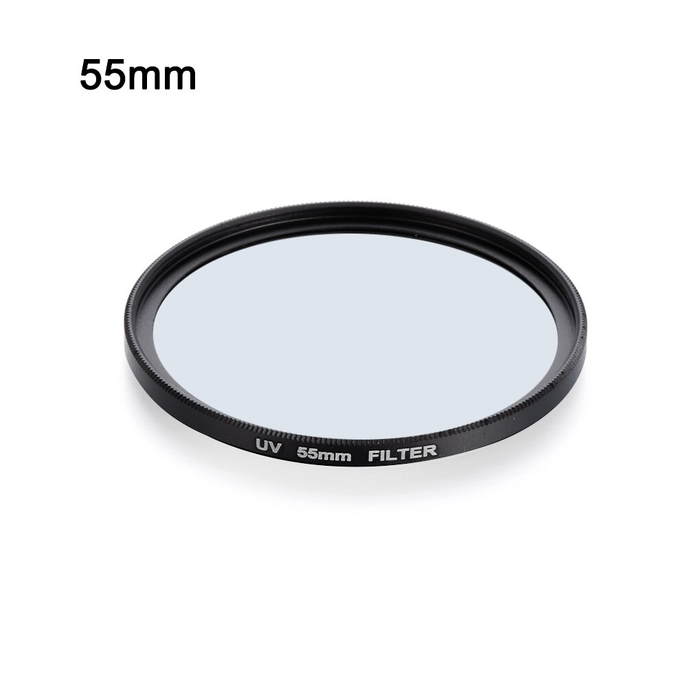 Camera UV Round Filter DSLR Clear Lens 49MM 52MM 55MM 58MM 62MM 67MM 72MM 77MM Camera Accessories: 55MM