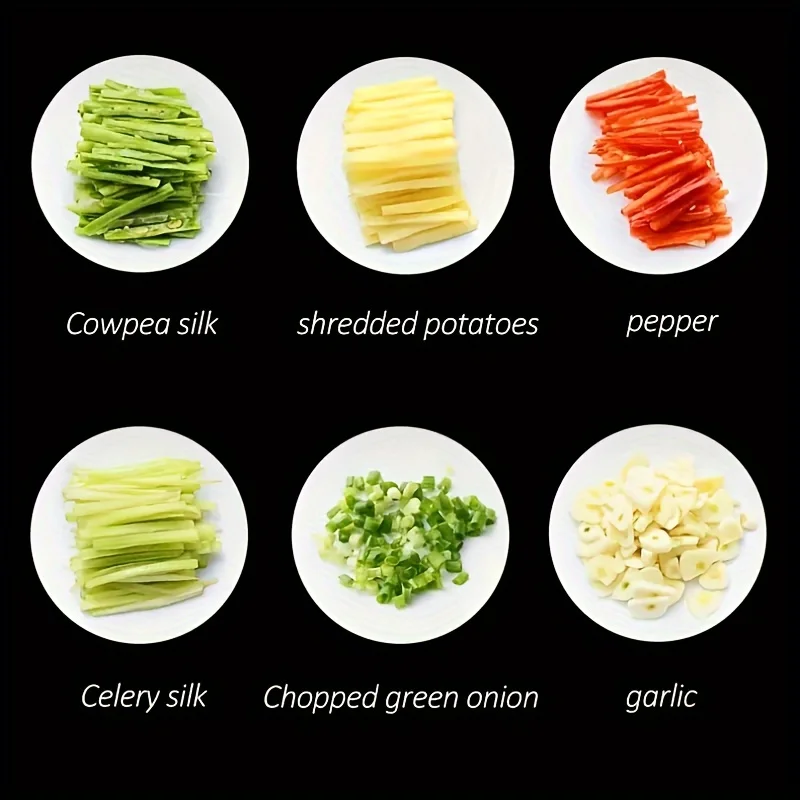 Stainless Steel Shred Silk The Knife Vegetable Garlic Cutter Food Speedy Chopper Green Onion Cutter Portable Kitchen Tool